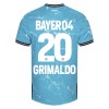 Original Fußballtrikot Bayer 04 Leverkusen Alejandro Grimaldo 20 Ausweichtrikot 2023-24 Für Herren